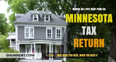 Minnesota Tax Return: Where to Report Rent Payments