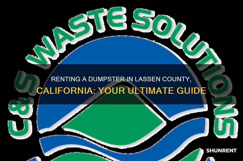 where do i rent a dumpster in lassen county california