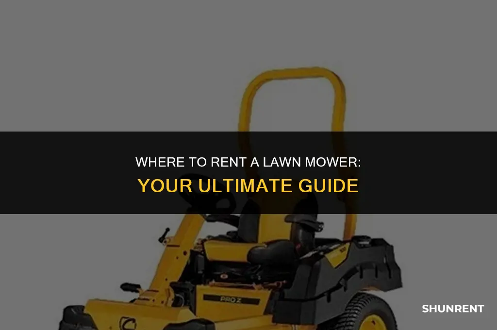 where do i rent a lawn mower