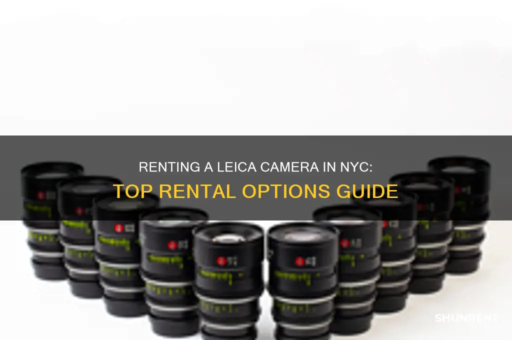 where do i rent a leica camera in nyc