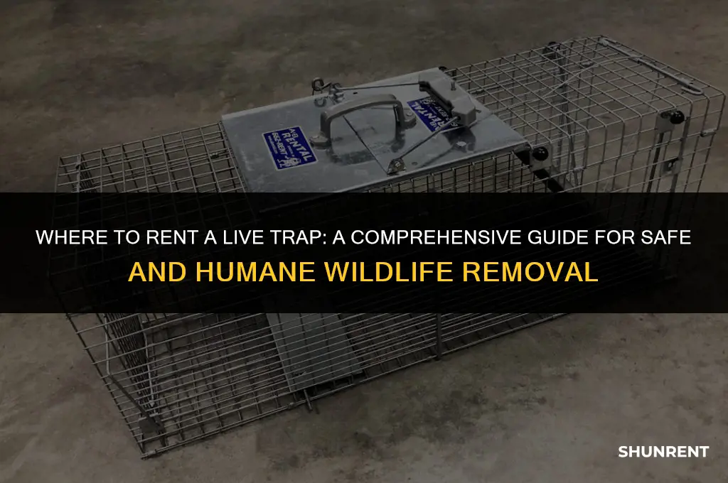 where do i rent a live trap