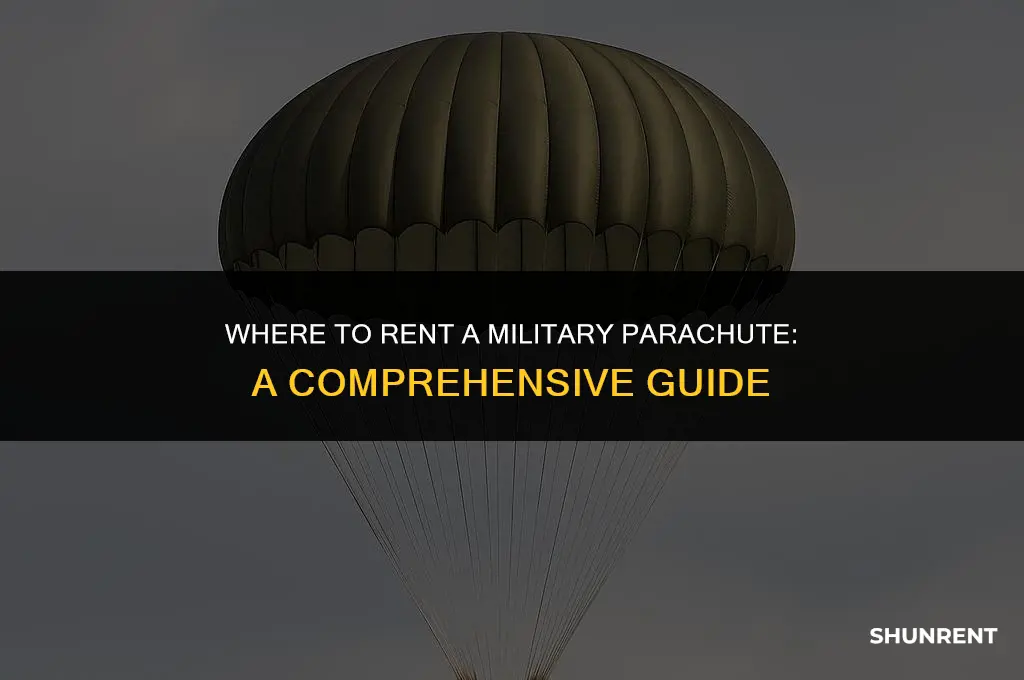 where do i rent a military parachute