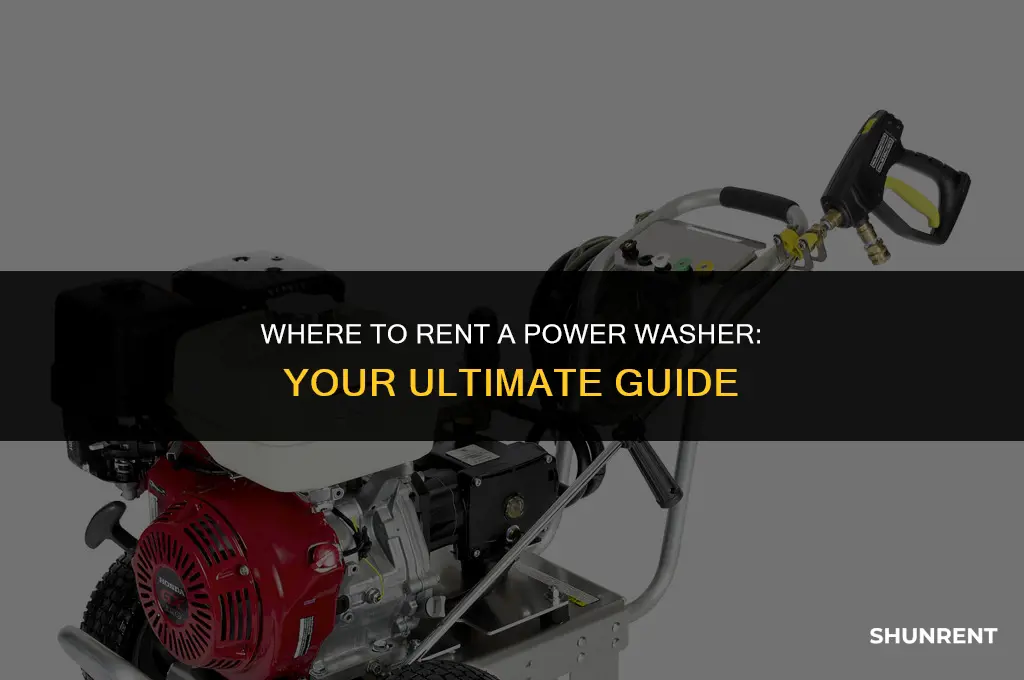 where do i rent a power washer