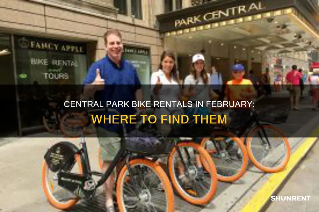 where do i rent bikes in central park in february