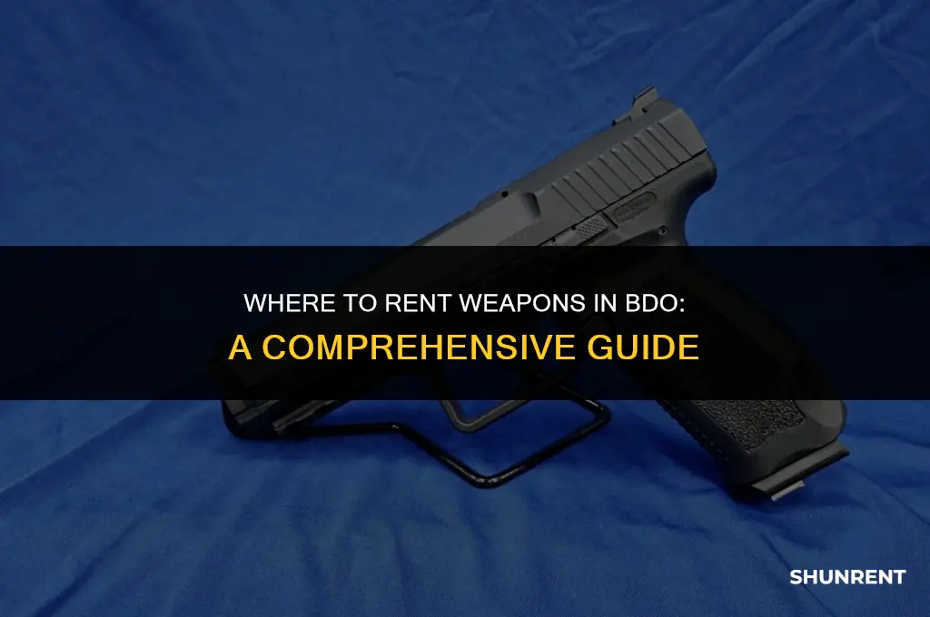 where do i rent weapon in bdo
