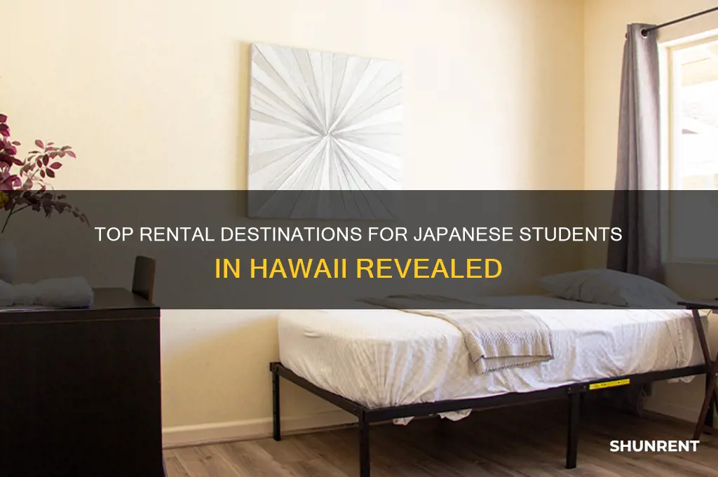 where do japanese students look for rent in hawaii