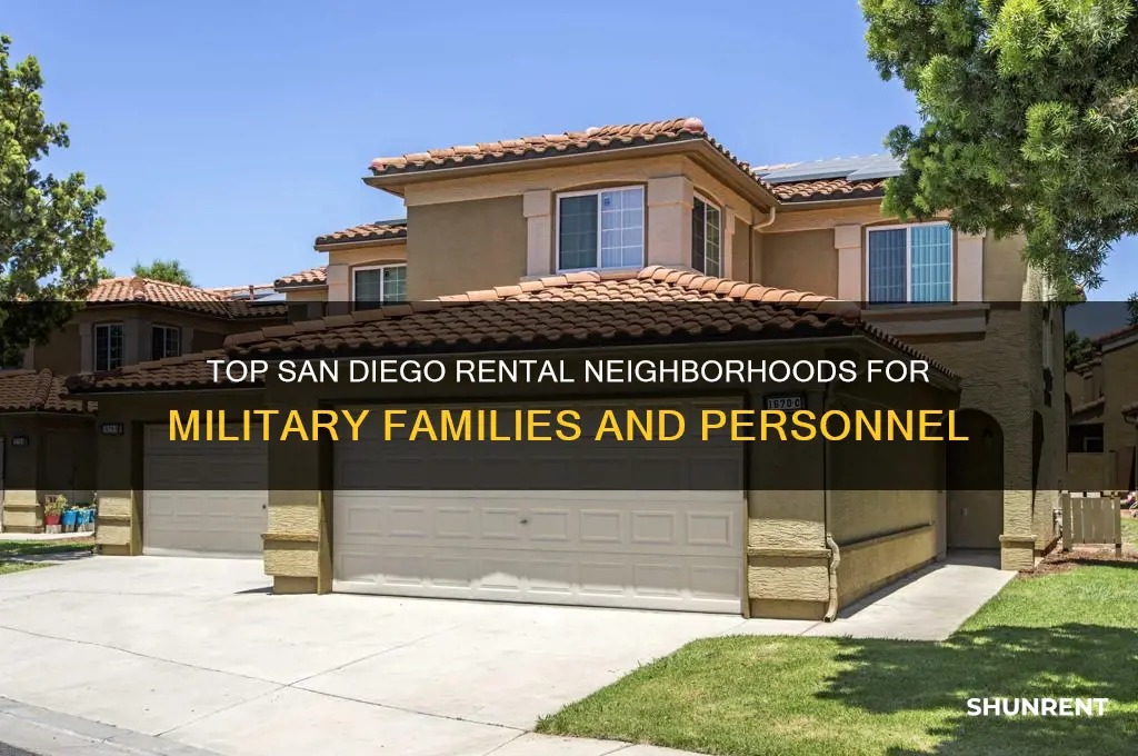 where do military people rent in san diego