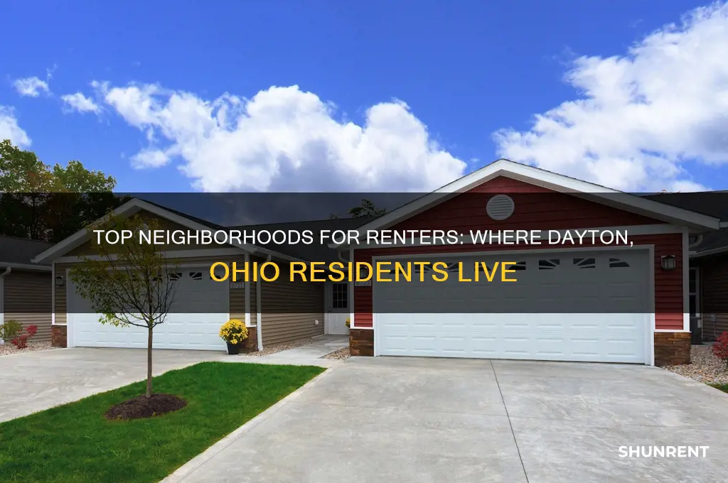 where do most people rent in dayton ohio