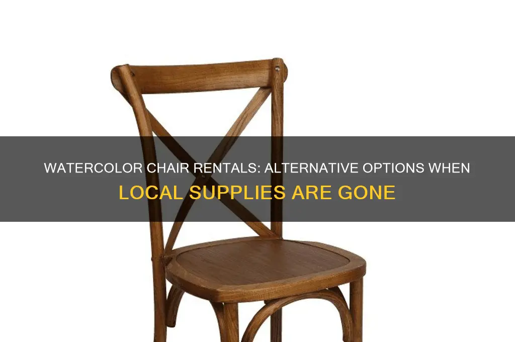 where do people rent chairs if watercolor is full