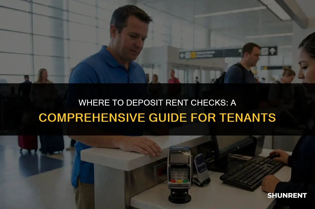where do you deposit checks for rent