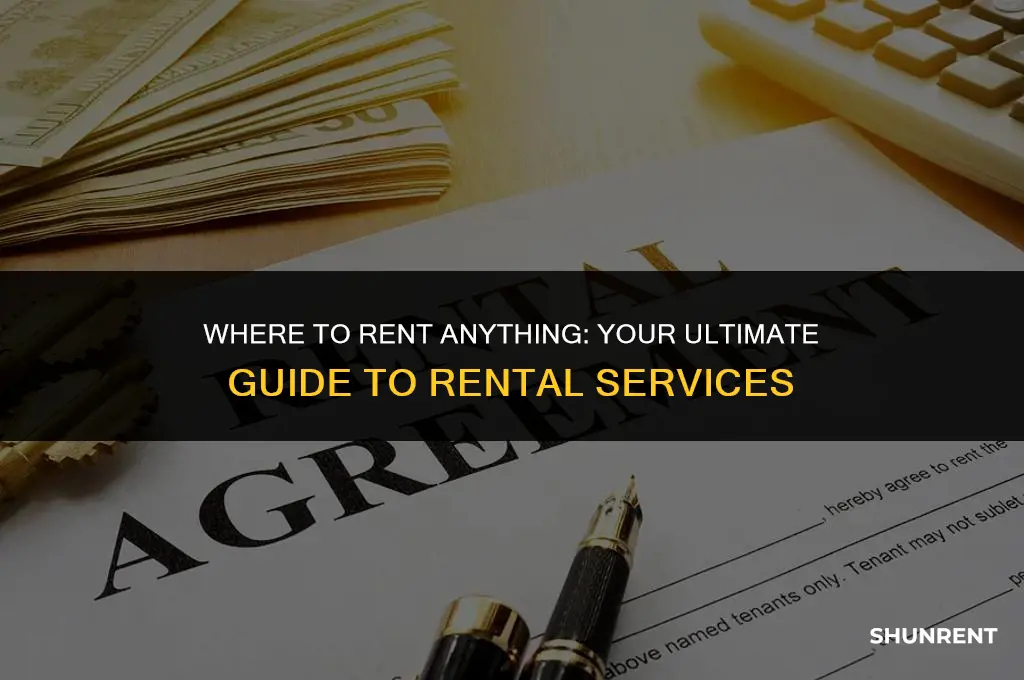 where do you go to rent somthing