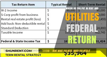 Where to Report Rent and Utilities on Your Federal Tax Return