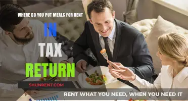 Meals for Rent Tax Deduction: Where to Claim on Your Return