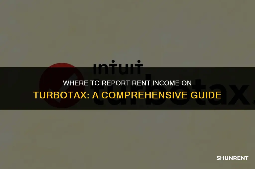where do you put rent income turbotax