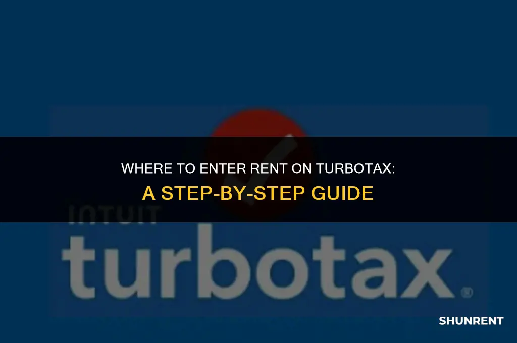 where do you put rent turbo tax