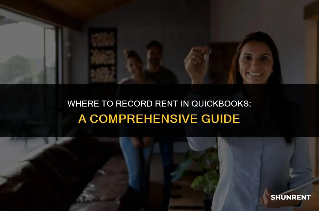 where do you record rent in quickboolks
