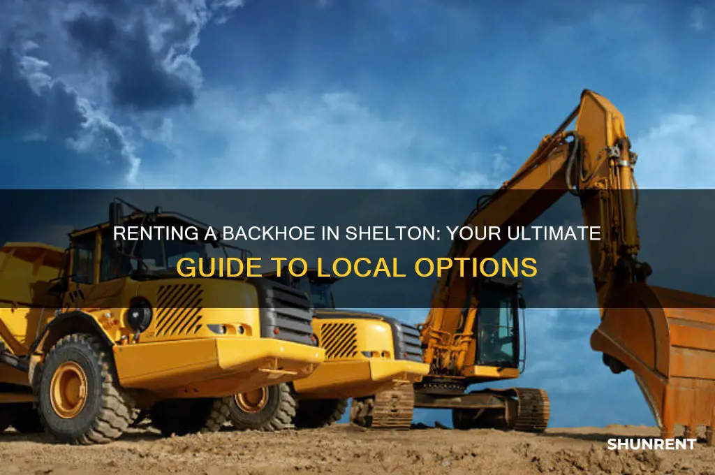 where do you rent a backhoe in shelton