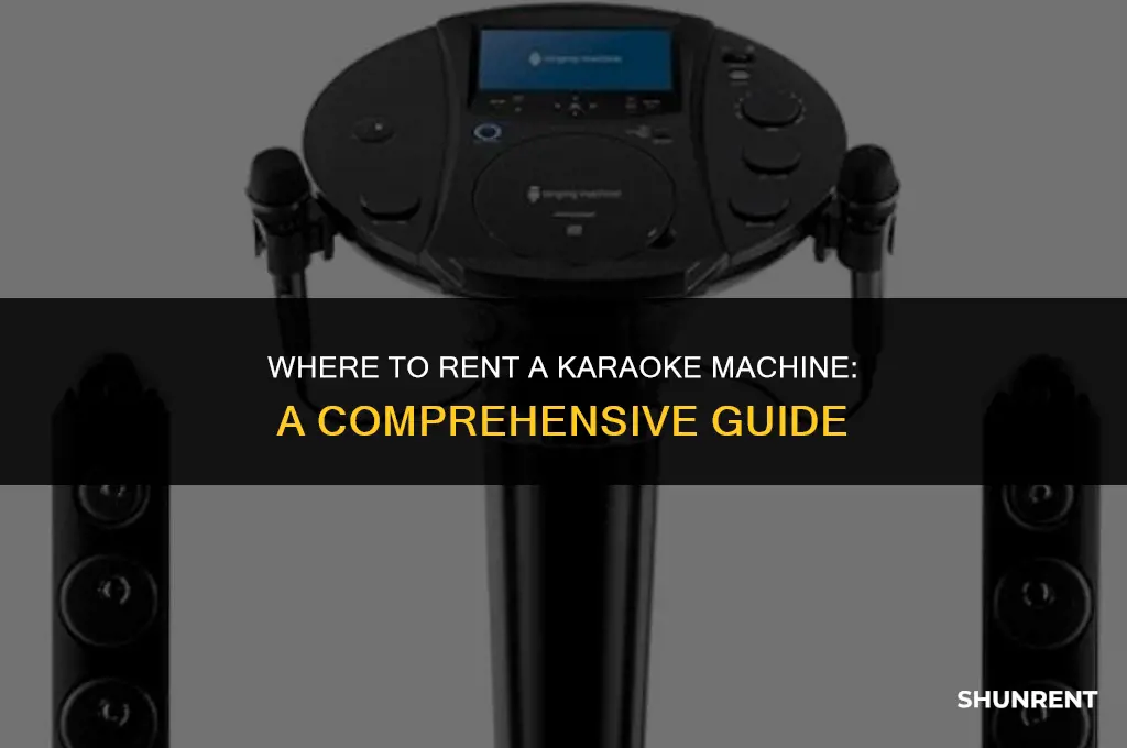 where do you rent a karaoke machine