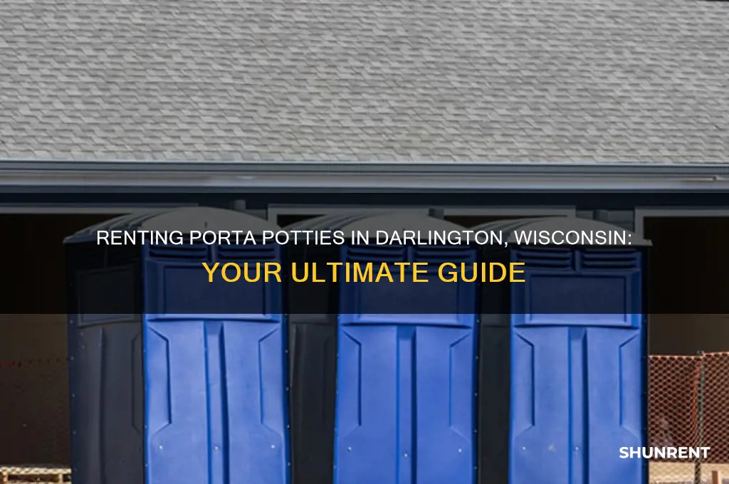where do you rent a porta potty darlington wisconsin