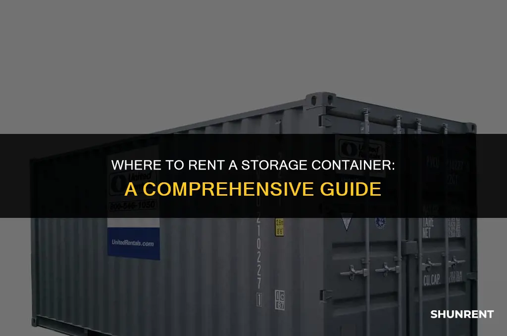 where do you rent a storage container