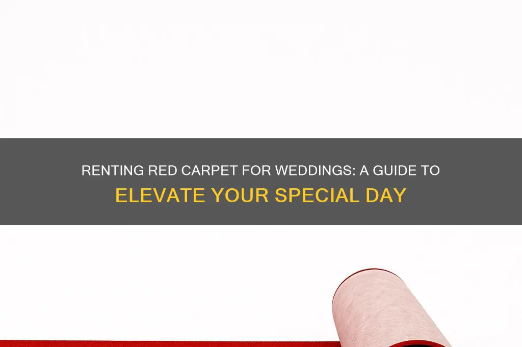 where do you rent red carpet for wedding