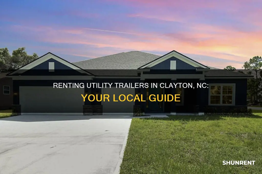 where do you rent utility trailers in clayton north carolina