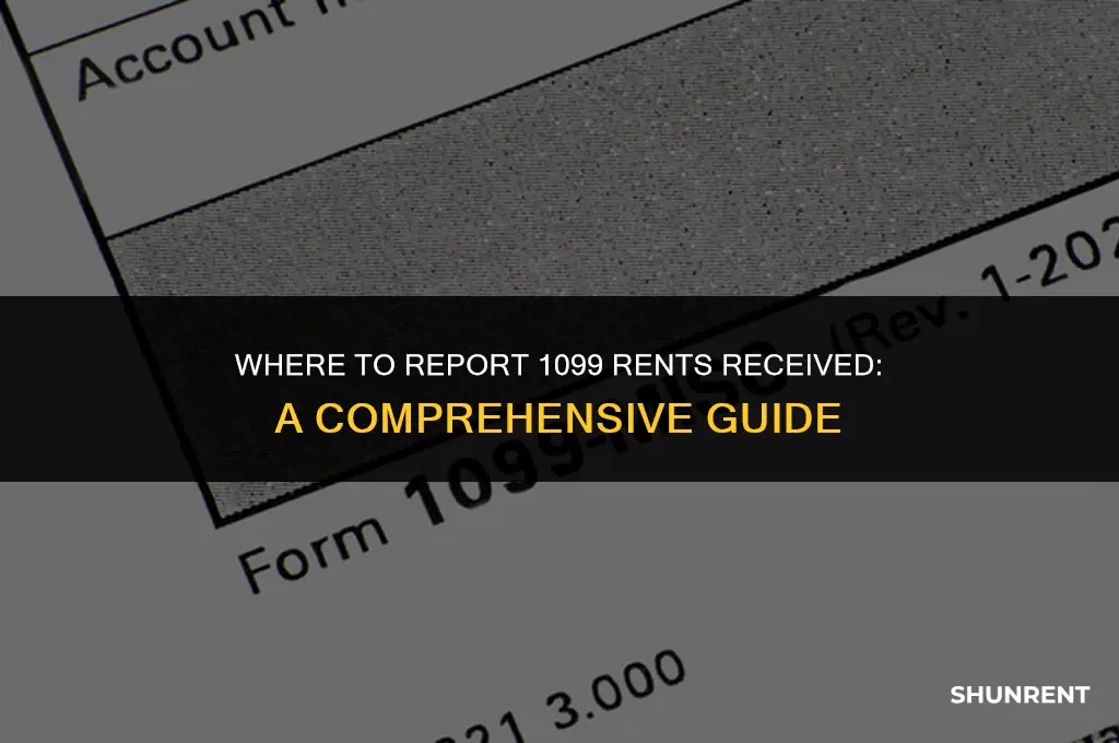 where do you report 1099 rents received