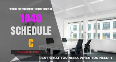 Reporting Office Rent on Schedule C: A 1040 Guide