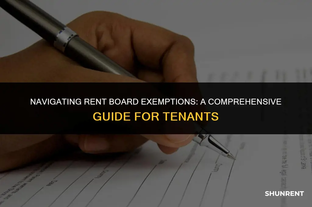 where do you send rent board exemption