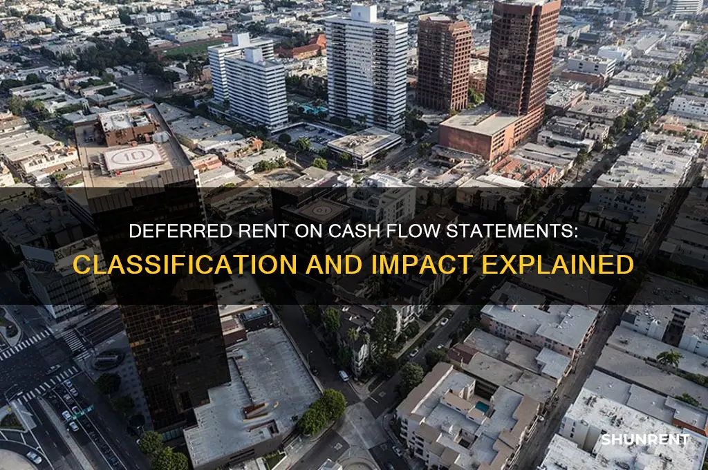 where does deferred rent go on the cash flow statement