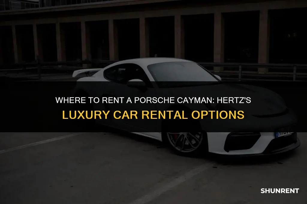 where does hertz rent the porsche cayman