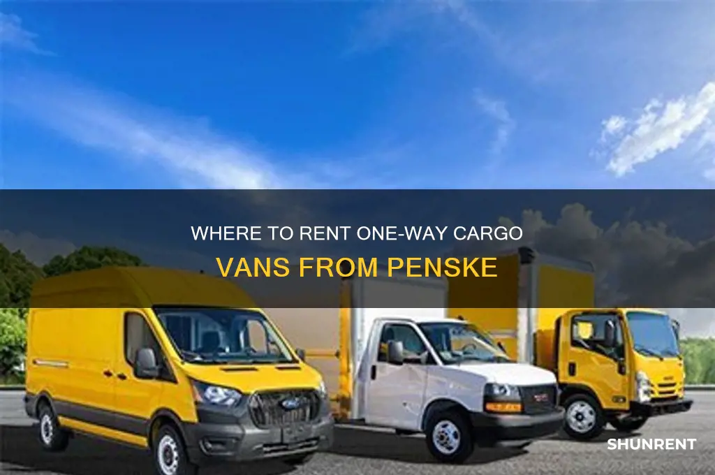 where does penske rent one way cargo vans