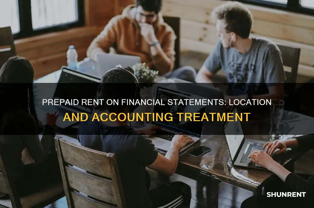 where does prepaid rent appear on financial statements