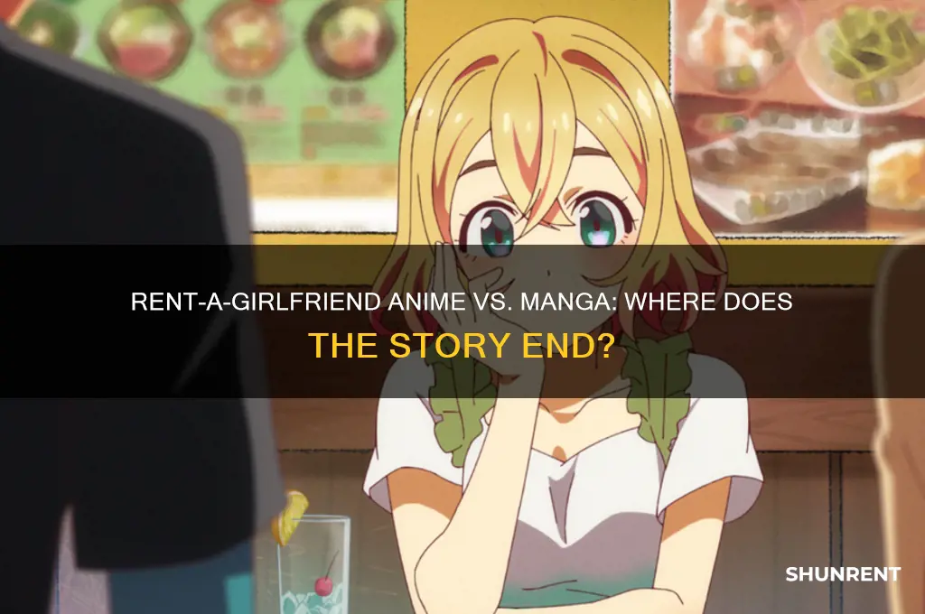 where does rent a girlfriend anime end in manga