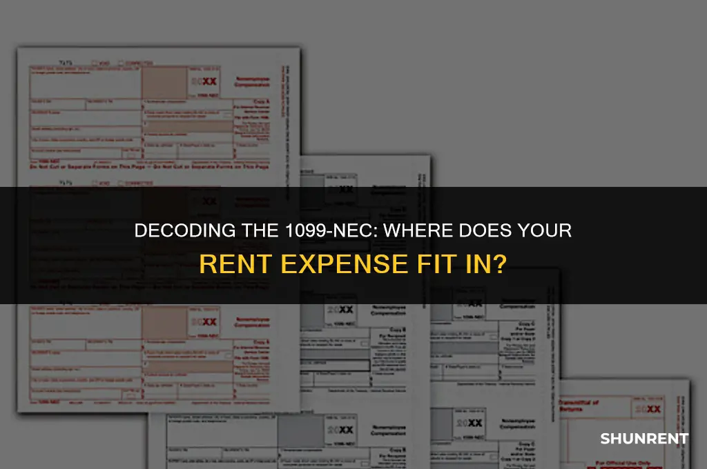 where does rent go on 1099 nec