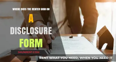 Where to Sign: Renter's Guide to Disclosure Form Location