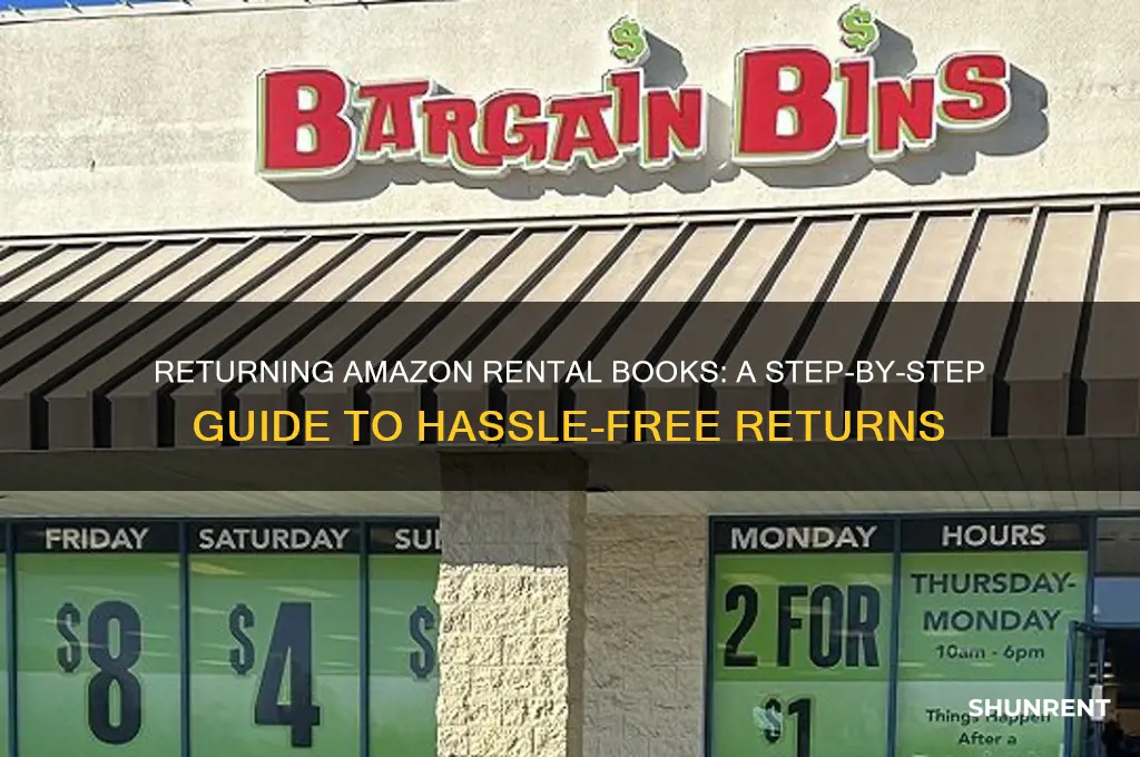 where i return the books i rented from amazon