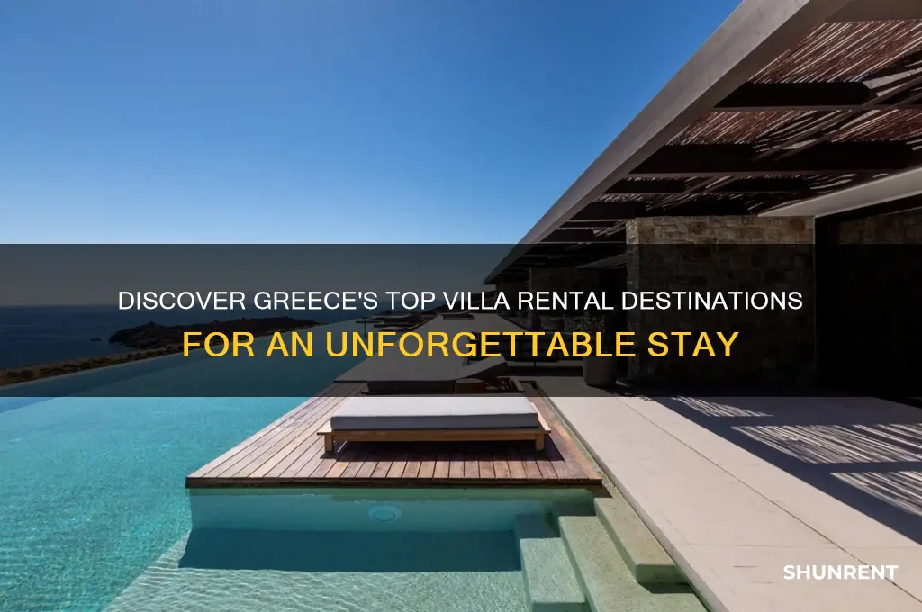 where in greec i steh best palce to rent villa