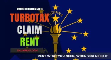Where in Indiana State TurboTax Claim Rent