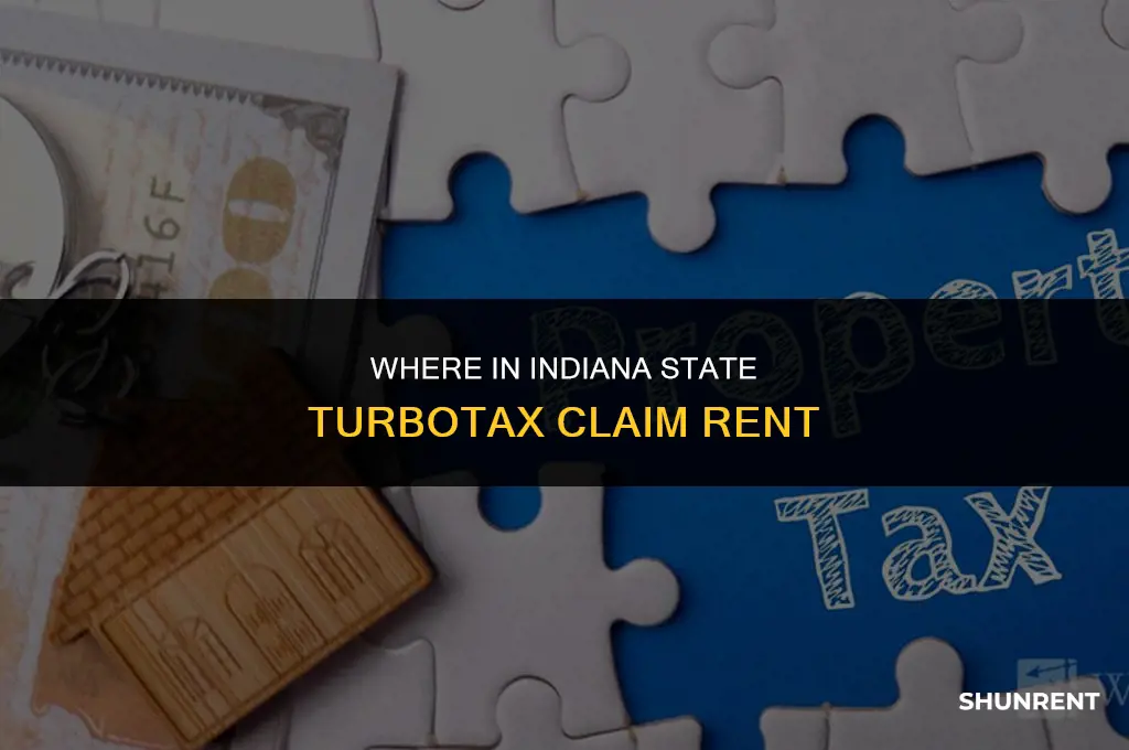 where in indiana state turbotax claim rent