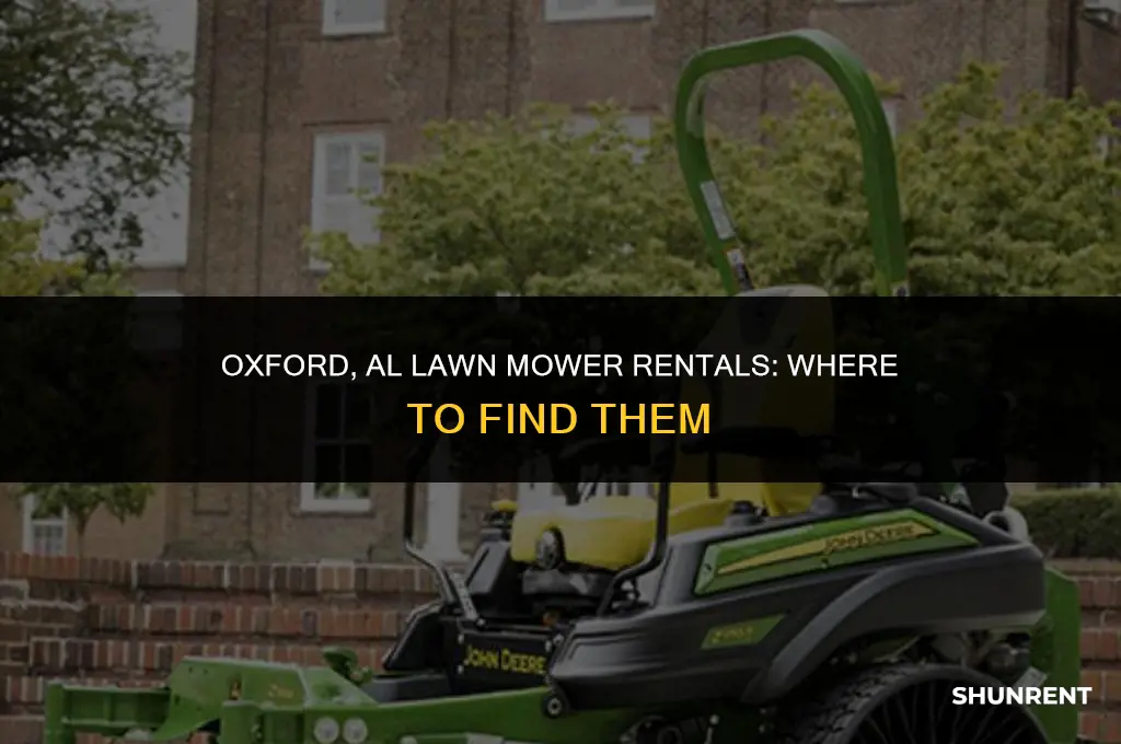 where in oxford al rents lawn mowers
