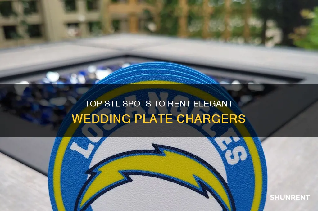 where in stl to rent wedding plate chargers