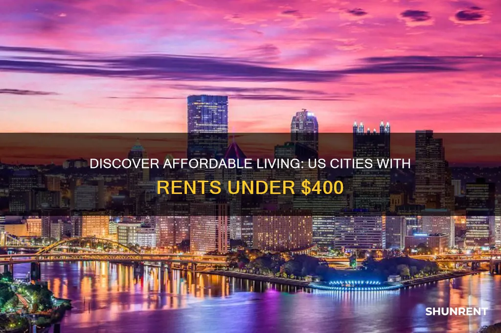 where in the us are rents under 400