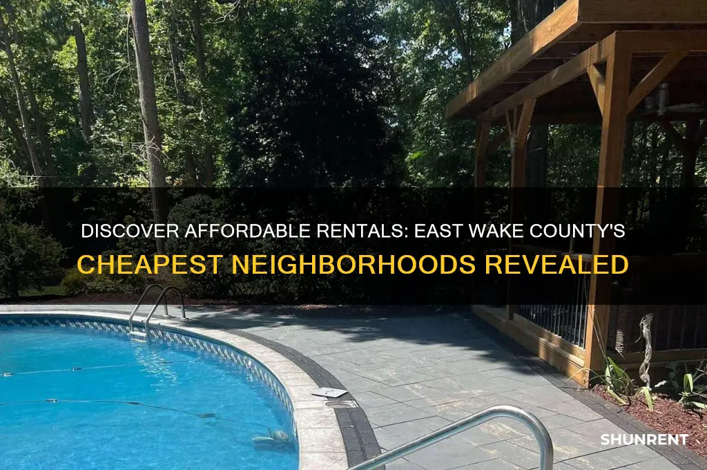 where is cheapest area to rent east wake county nc