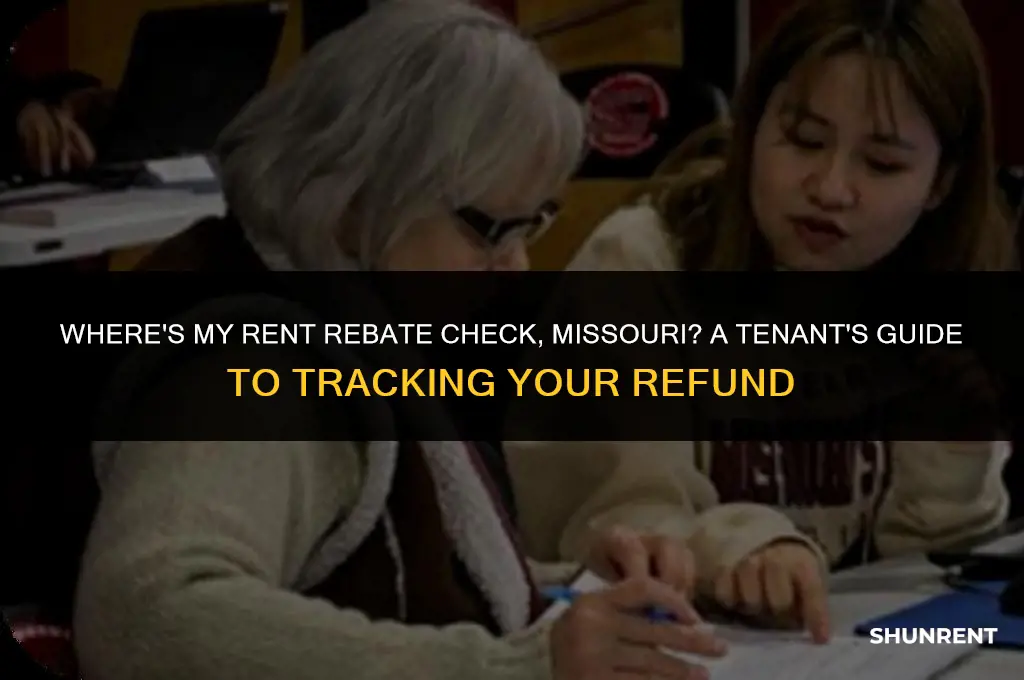 where is my rent rebate check missouri