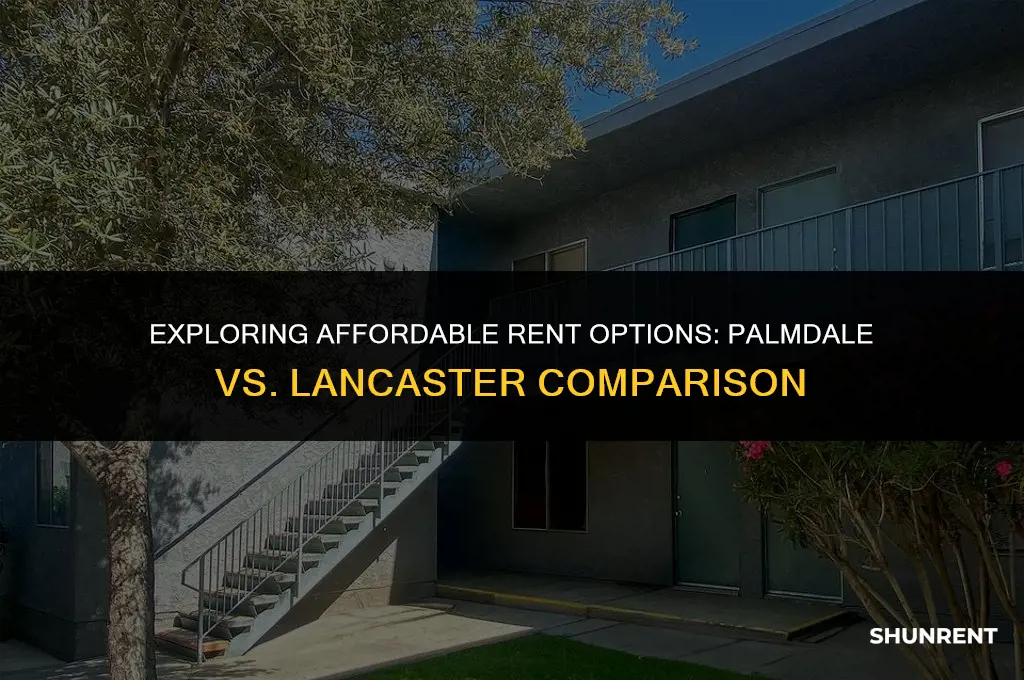 where is rent cheaper palmdale or lancaster