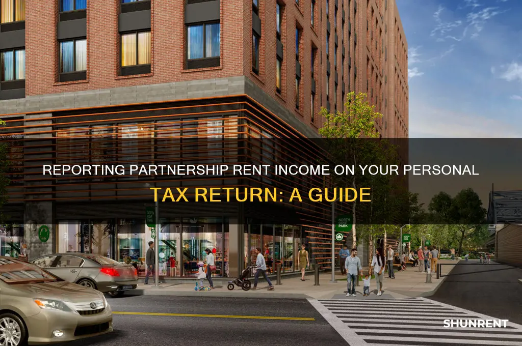 where is rent income from partnership on personal return