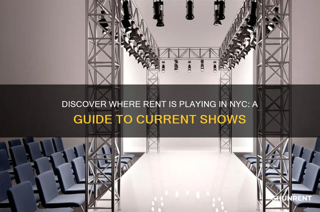 where is rent playing in new york city