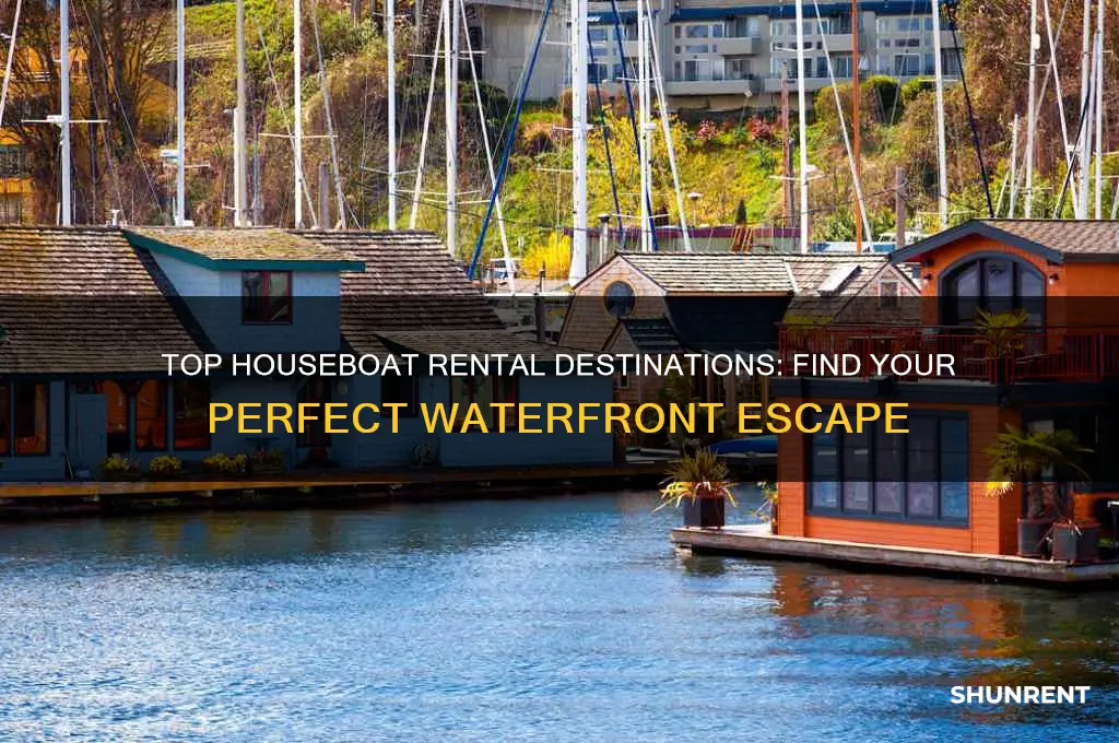 where is the best place to rent a houseboat