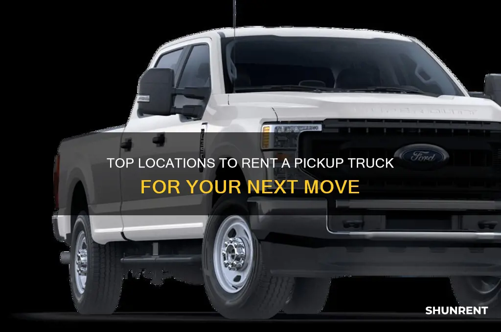 where is the best place to rent a pickup truck